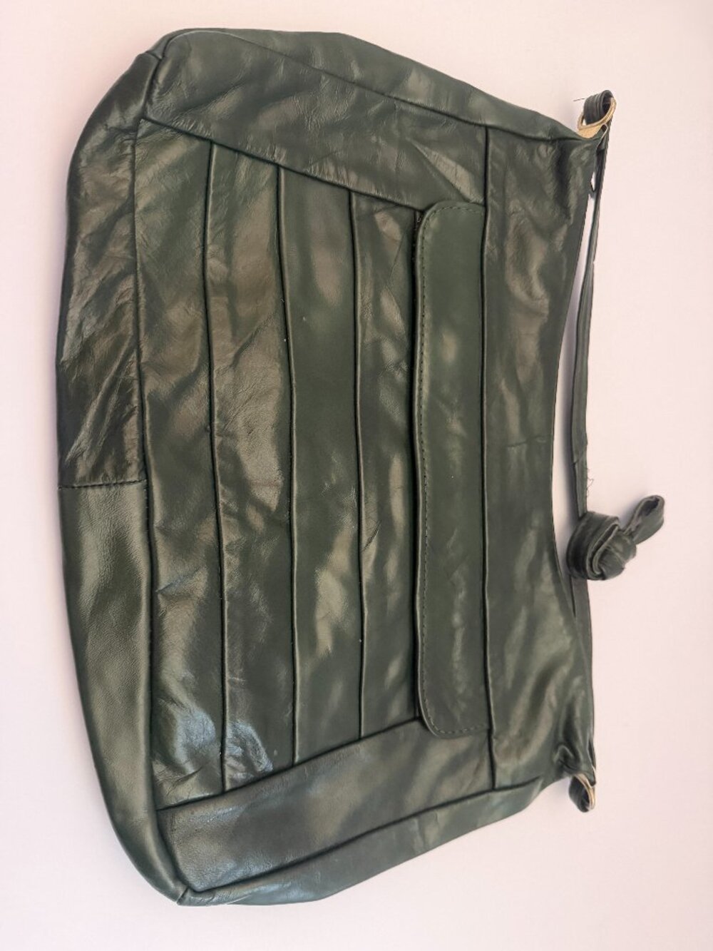 Leather Dark Green Bag from Mexico